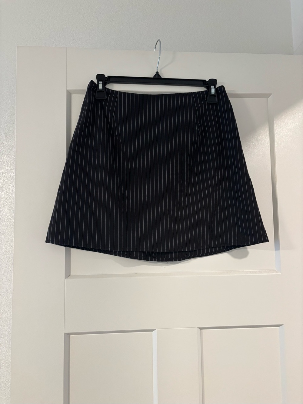 Princess Polly Black Pinstripe Mini Skirt
